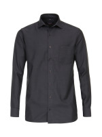 Chemise CASAMODA MODERN FIT UNI POPELINE anthracite avec col Kent en coupe moderne