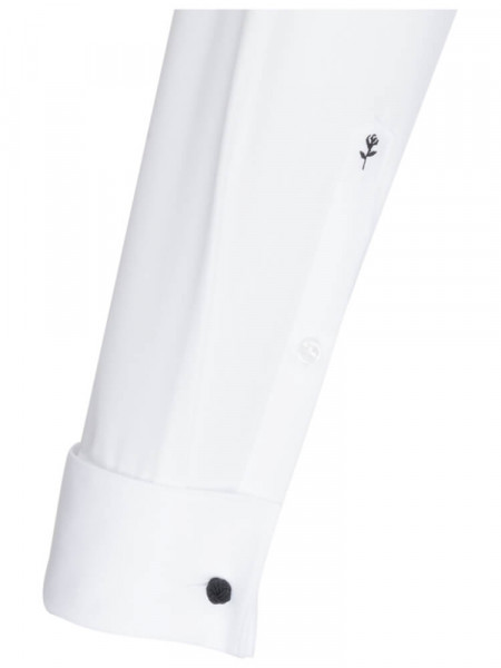 SEIDENSTICKER Slim Fit Chemise Blanc Kläppchen Popeline - Vue 1
