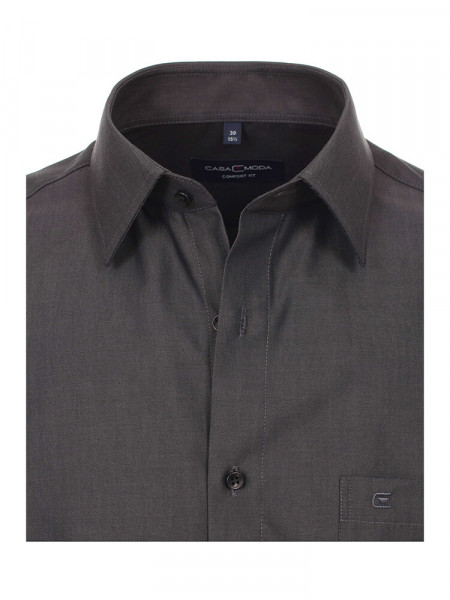 CASAMODA Comfort Fit Chemise Anthracite Kent Popeline - Vue 1