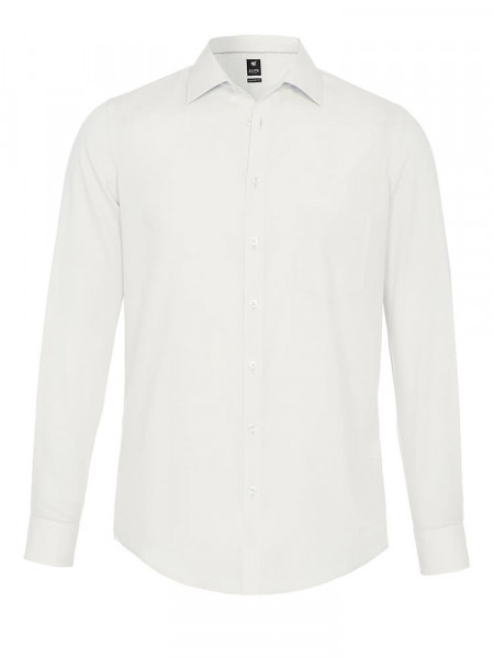 PURE Regular Fit Chemise Beige clair Kent Popeline - Vue 1