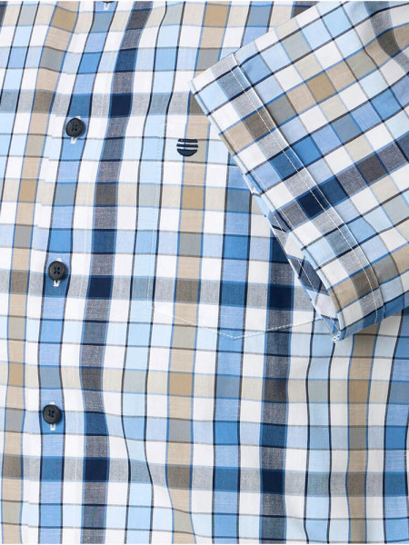 REDMOND Regular Fit Chemise Bleu clair Kent Struktur - Vue 2