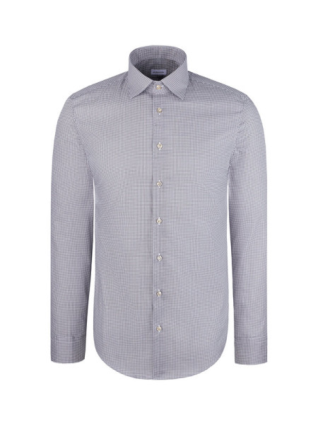 SEIDENSTICKER Slim Fit Chemise Marron New Kent Twill