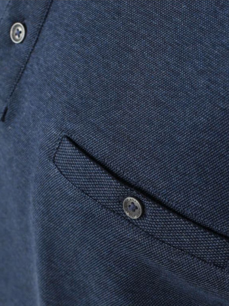 CASAMODA Polo Bleu moyen Piqué - Vue 2