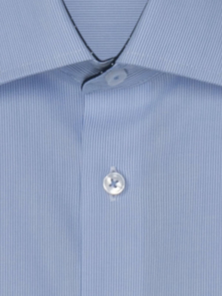 SEIDENSTICKER Regular Fit Chemise Bleu clair Business Kent Popeline - Vue 2