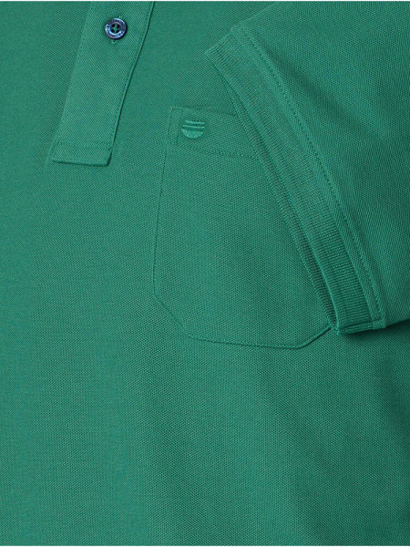 REDMOND Polo Vert foncé Piqué - Vue 2