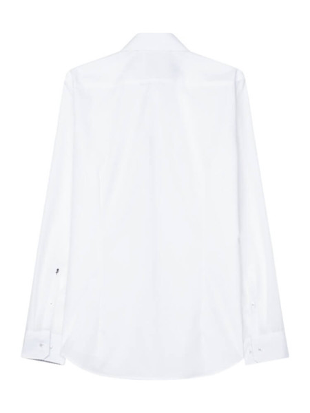 SEIDENSTICKER Slim Fit Chemise Blanc Business Kent Popeline