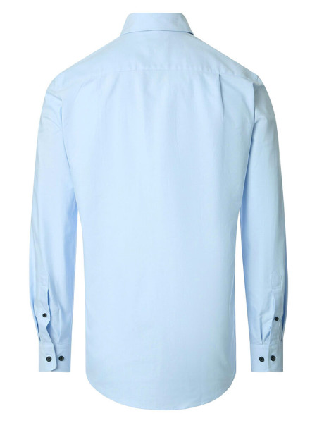 REDMOND Comfort Fit Chemise Bleu clair Button-Down Fein Oxford