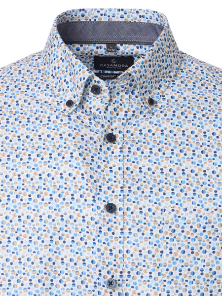 CASAMODA Comfort Fit Chemise Marron Button-Down Easy Care  - Vue 1