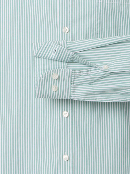 CASAMODA Regular Fit Chemise Vert Button-Down Easy Care  - Vue 2