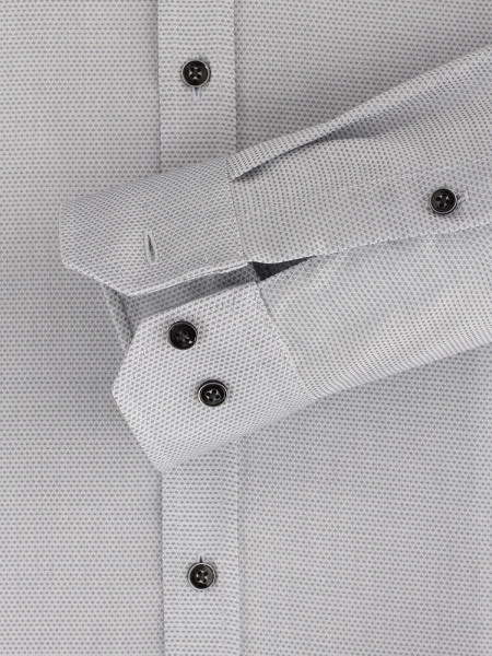VENTI Slim Fit Chemise Gris Kent Easy Care  - Vue 2