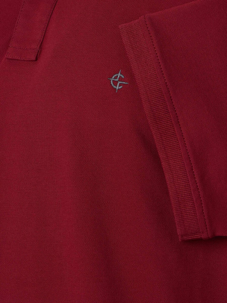 CASAMODA Polo Rouge foncé Extrafeine Qualität - Vue 2