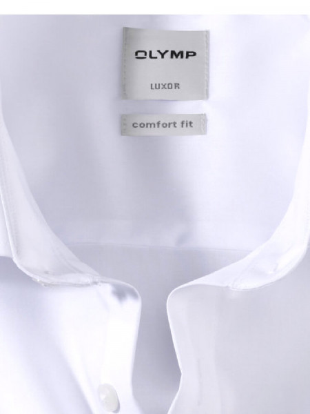 OLYMP Comfort Fit Chemise Blanc New Kent Popeline - Vue 1