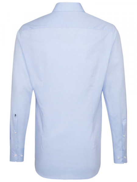 SEIDENSTICKER Slim Fit Chemise Bleu clair Business Kent Popeline