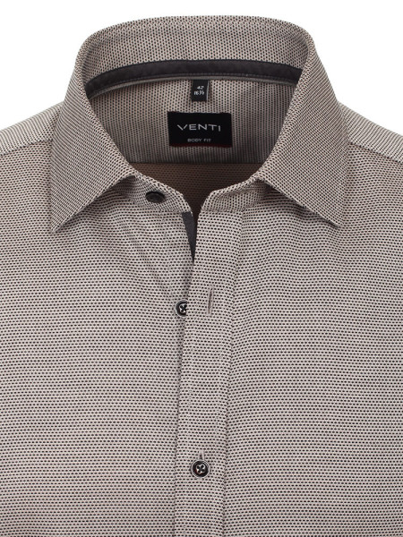 VENTI Slim Fit Chemise Marron clair Kent Easy Care  - Vue 1