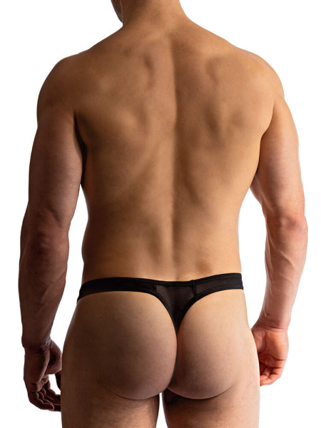 MANSTORE Regular Fit Noir Microfaser