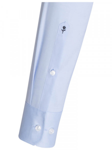 SEIDENSTICKER Slim Fit Chemise Bleu clair Business Kent Chambray - Vue 1