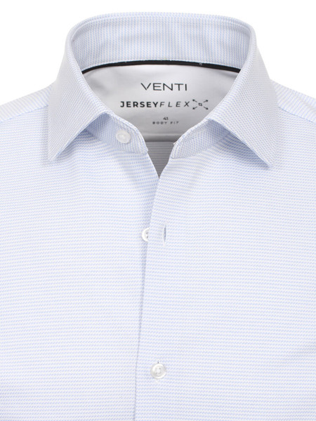 VENTI Slim Fit Chemise Bleu clair Kent Jersey - Vue 1