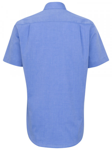 SEIDENSTICKER Regular Fit Chemise Bleu moyen Business Kent Fil à Fil