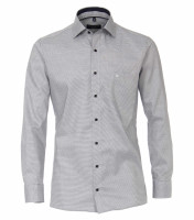 Chemise CASAMODA MODERN FIT STRUCTURE bleu foncé avec col Kent en coupe moderne