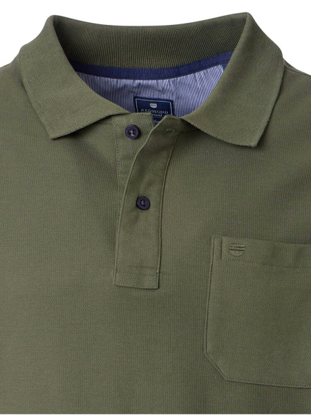 REDMOND Polo Vert foncé Piqué - Vue 1