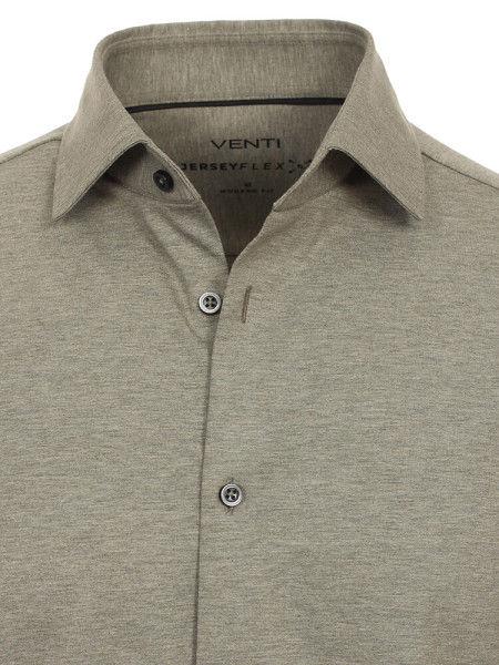 VENTI Regular Fit Chemise Vert Kent Jersey - Vue 1