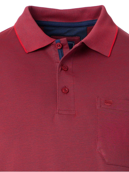 REDMOND Polo Rouge foncé Jersey - Vue 1