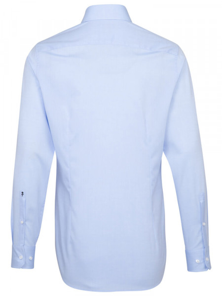 SEIDENSTICKER Tailored Fit Chemise Bleu clair Business Kent Chambray