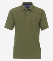 Polo Redmond REGULAR FIT JERSEY vert avec col Col montant en coupe classique