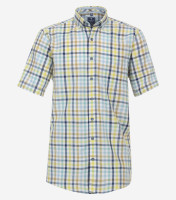 Chemise Redmond REGULAR FIT UNI POPELINE bleu clair avec col Button Down en coupe classique