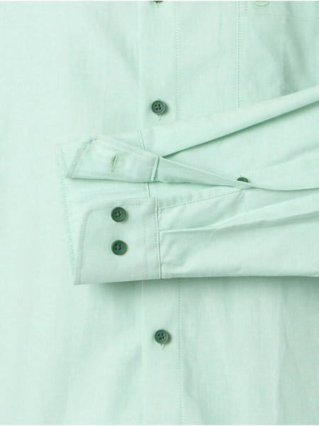 REDMOND Regular Fit Chemise Vert Button-Down Fein Oxford - Vue 2