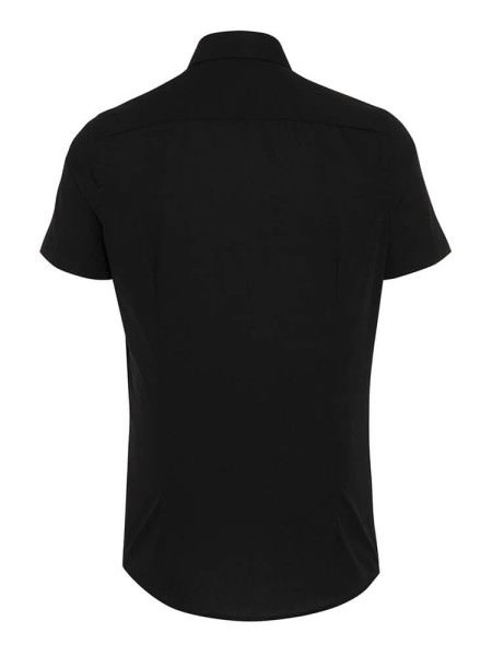 PURE Regular Fit Chemise Noir Kent Popeline