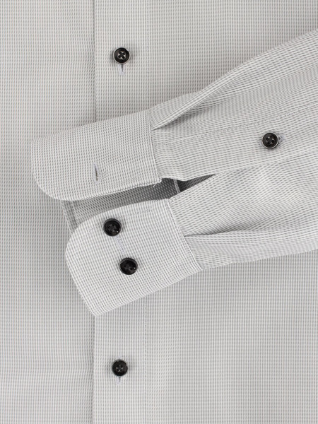 CASAMODA Comfort Fit Chemise Gris clair Kent Struktur - Vue 2