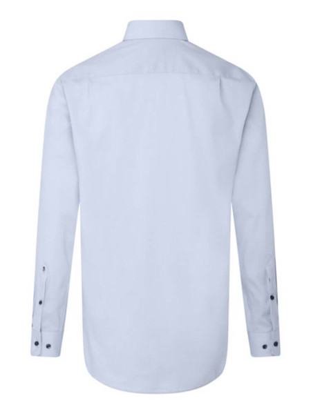 SEIDENSTICKER Regular Fit Chemise Bleu clair Business Kent Fil à Fil