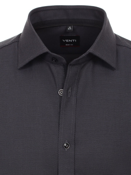 VENTI Slim Fit Chemise Anthracite Kent Easy Care  - Vue 1