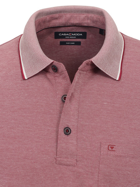 CASAMODA Polo Rouge Extrafeine Qualität - Vue 1