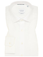 Chemise Eterna COMFORT FIT UNI POPELINE beige avec col Kent en coupe classique