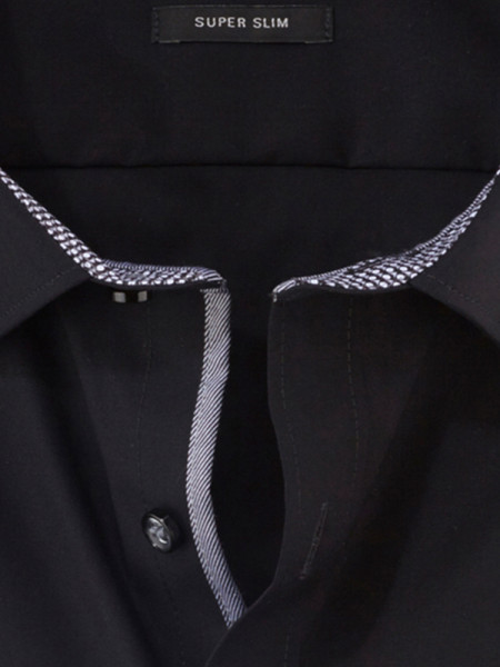 OLYMP Extra Slim Fit Chemise Noir Urban Kent Popeline