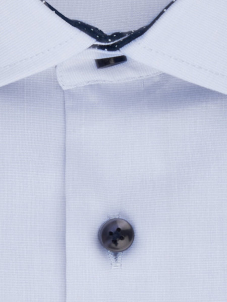 SEIDENSTICKER Regular Fit Chemise Bleu clair Business Kent Fil à Fil - Vue 1