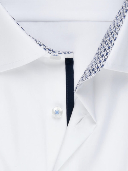 SEIDENSTICKER Regular Fit Chemise Blanc Business Kent Popeline - Vue 1