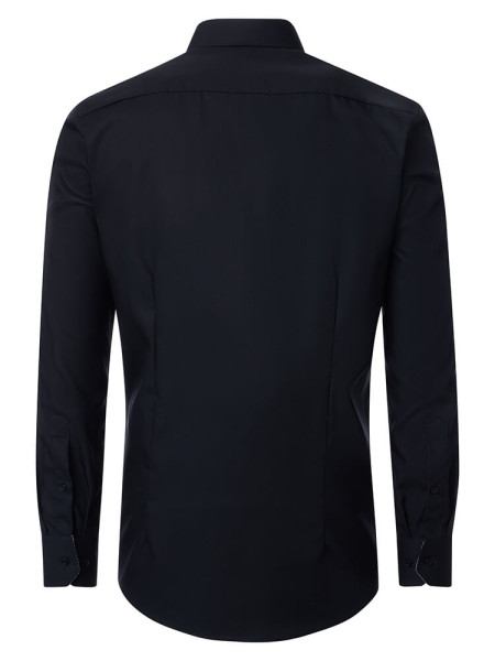 VENTI Comfort Fit Chemise Noir Kent Popeline