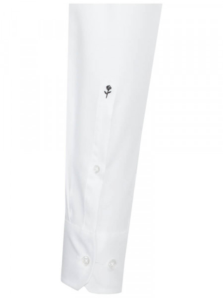 SEIDENSTICKER Tailored Fit Chemise Blanc Business Kent Struktur - Vue 1