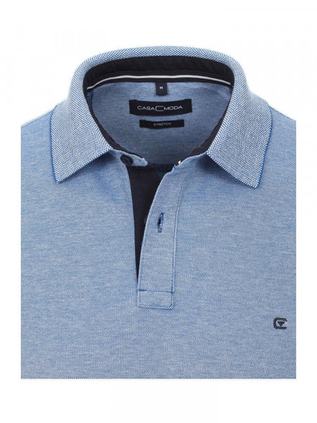 CASAMODA Polo Bleu moyen Extrafeine Qualität - Vue 1
