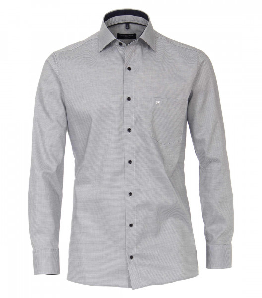Chemise CASAMODA MODERN FIT STRUCTURE bleu foncé avec col Kent en coupe moderne