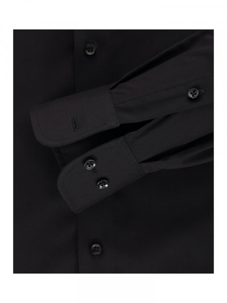 CASAMODA Regular Fit Chemise Noir Kent Popeline - Vue 2