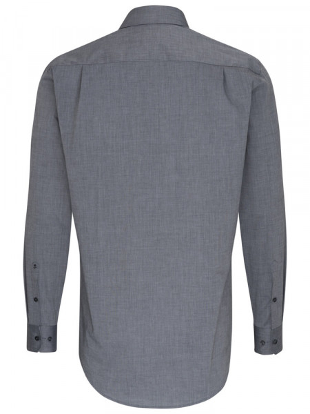 SEIDENSTICKER Regular Fit Chemise Anthracite Business Kent Fil à Fil