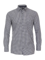 Chemise CasaModa COMFORT FIT UNI POPELINE bleu clair avec col Button Down en coupe classique