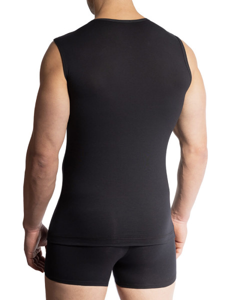 OLAF BENZ Regular Fit Noir Feinripp