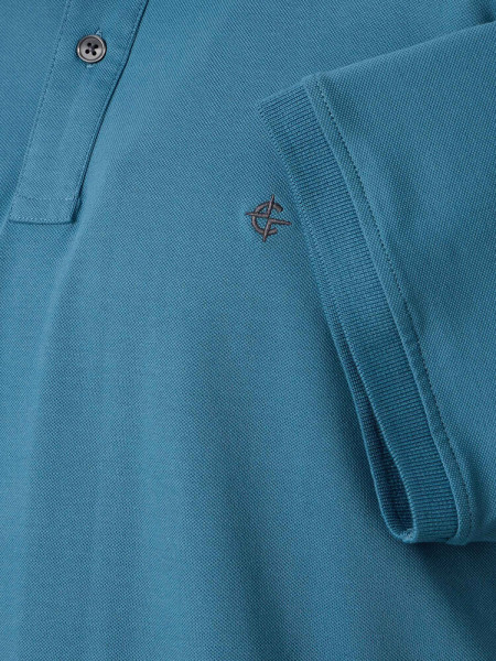 CASAMODA Polo Turquoise Extrafeine Qualität - Vue 2