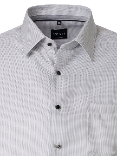 VENTI Comfort Fit Chemise Gris clair Kent Struktur - Vue 1
