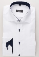 Chemise Eterna COMFORT FIT BEAUX OXFORD blanc avec col Classic Kent en coupe classique